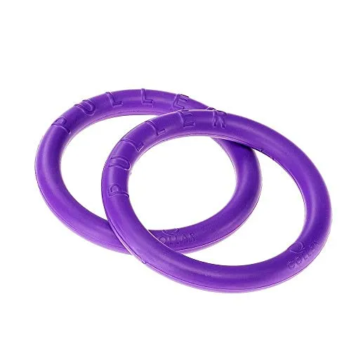 Ferplast Hunde Spielzeug, Hundetraining Ring zum Kauen, zum Laufen, Springen, Schießen, Ungiftig, Schwimmend, Puller Micro, Hundespielzeug für kleine Hunde und Welpen, Set mit 2 Fitness Ringen