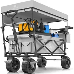 KESSER® Bollerwagen GT9000 faltbar mit Dach