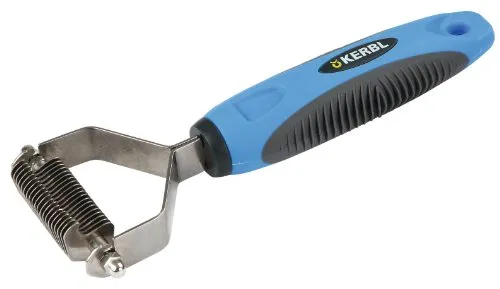 Kerbl 81917 Fell-Entfilzungsstriegel 20 Messer, 18 cm