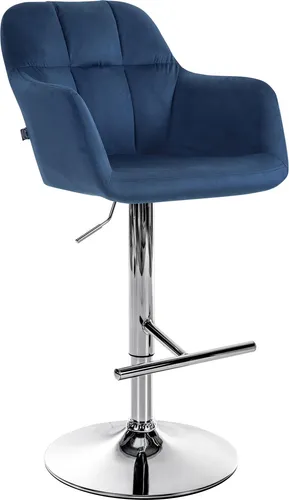 Deluke Barhocker, Blau, Höhenverstellbar, Esszimmer
