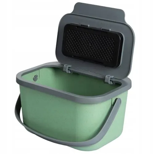 Bioabfallbehälter Mini Bini 4,5L - Müll- & Abfalleimer mit Geruchsfilter, ideal für die Küche, aus recyceltem Kunststoff und mit praktischem Deckel, perfekt für Speisereste.