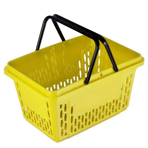 VK324= Einkaufskorb gelb 28 Liter mit 2 Tragegriff Einkaufskorb Trage Top Korb