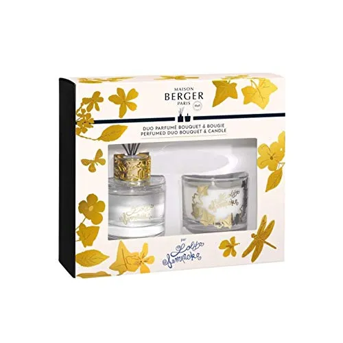 Lampe Berger Lolita Lempicka Duft Set - Duftlampen Set mit 80 ml und einer Minikerze, kreiert mit Lolita Lempicka, für eine köstliche, sinnliche Atmosphäre in Ihrem Zuhause.
