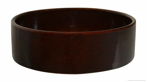 KERAZO Keramik 125ml mini Futternapf Futterschale für Maus, Hamster 9x4cm, braun