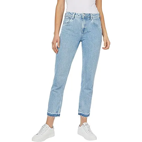 Pepe Jeans Damen Jeans Violet - Blau (Denim-vs3), 25W / 34L - Lässige Jeans aus 99 % Baumwolle, maschinenwaschbar und perfekt für den Alltag