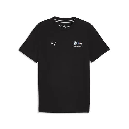 PUMA Herren BMW M Motorsport Essentials T-Shirt XXL, Schwarz - Stylisches T-Shirt mit regulärer Passform, ideal für Motorsport-Fans. Aus hochwertigem Single Jersey, perfekt für den täglichen Komfort.