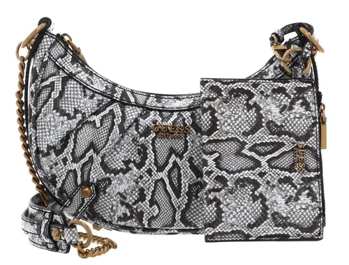 Guess Clelia Umhängetasche Set (2-tlg) - Elegante GUESS Umhängetasche mit goldfarbenen Akzenten und praktischer Utensilientasche. Ideal für den Alltag, mit durchdachtem Fächersystem und abnehmbarem Schulterriemen.