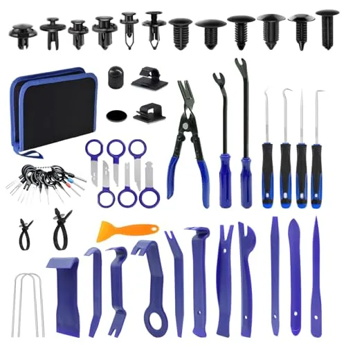 Gsakskdsap 250 Pcs Hebelwerkzeug Auto, Türverkleidung, Universal Demontage Werkzeug, Zierleistenkeile Innenverkleidung, Armaturenbrett Reparaturset, autoradio ausbauwerkzeug, Kunststoffkeile Kfz