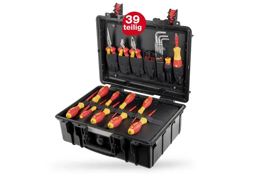Wiha Lehrlingskoffer für Elektroinstallation 38-teilig VDE (45257)