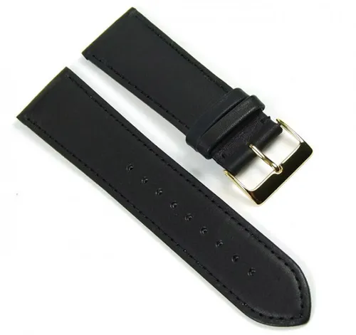 Beach Uhrenarmband Ersatzband Kalbslederband 24mm schwarz 19262G