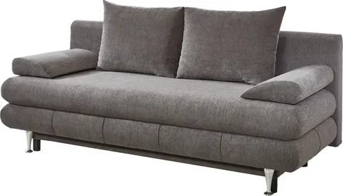 Schlafsofa BENFELD taupe 196 cm mit Bettkasten