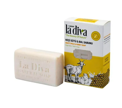 Handseife Ziegenmilch Seife mit Honig 100 g, 1-tlg., für empfindliche Hauttypen geeignet