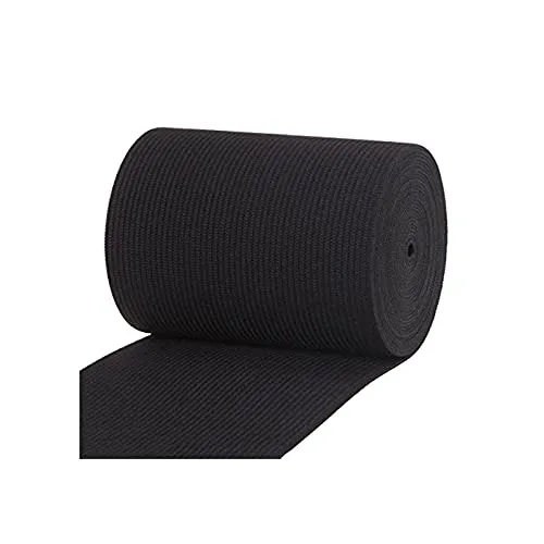 Gummiband Schwarzes, Elastisches Band für Nähen und DIY Basteln (3M X 80MM)