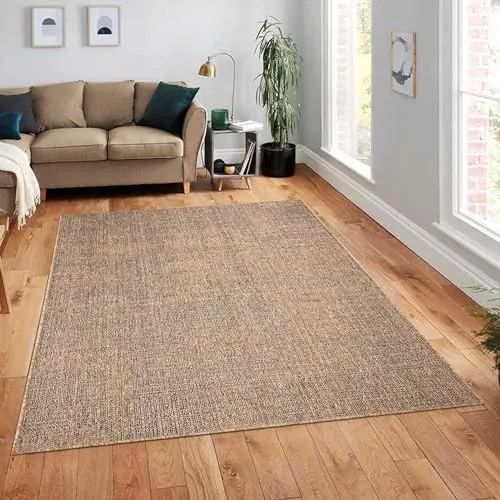 Paco Home Outdoor Teppich 160x220 cm - Wetterfester Flachgewebe-Teppich in Jute-Sisal-Optik, ideal für Terrasse, Balkon und Garten - robust und schadstoffgeprüft nach OEKO-TEX.