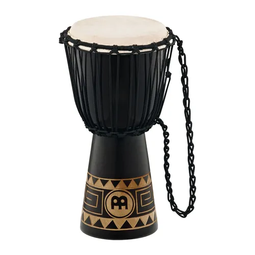 Meinl Percussion Rope Congo Djembe - Kleine Handtrommel mit 8 Zoll Durchmesser, handgeschnitzt aus Mahagoni und Ziegenfell für authentischen Sound