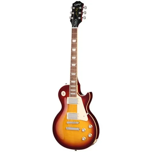 Epiphone Les Paul Standard 60s Figured LH Iced Tea Burst - Premium E-Gitarre - Gitarren mit AAA Riegelahorn-Furnier, ProBucker Tonabnehmer für erstklassigen Sound und inklusive Premium Gig Bag für optimalen Schutz.
