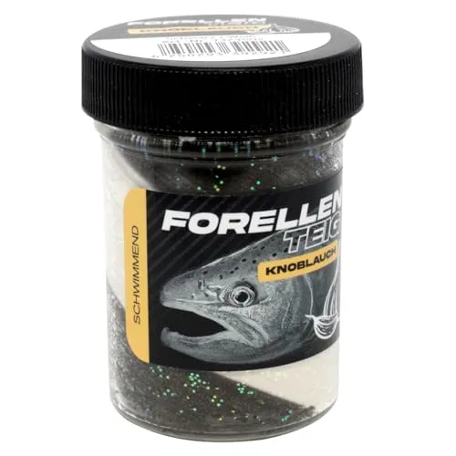 FTM Forellenteig schwimmend 50g - Forellenteig, Farbe/Aroma:Schwarz/Weiß - Knoblauch