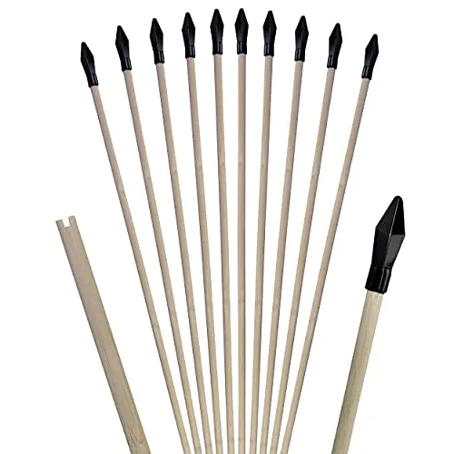 Ora-Tec 10er Pack Kinder Bogenschießen Bambus Ersatzpfeile von Ora-Tec