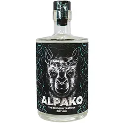 Alpako Dry Gin 43% - Premium Gin aus Deutschland - Gin, hergestellt aus 25 erlesenen Botanicals, vereint fruchtige Kopfnoten von Mango und Drachenfrucht für ein einzigartiges Geschmackserlebnis.