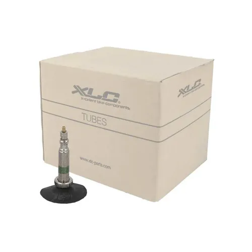 XLC Unisex Fahrradschlauch 2508280405 - Fahrradschlauch mit Presta-Ventil, ideal für sicheres Fahren und schnelle Reparaturen, Werkstattverpackung mit 50 Stück für den professionellen Einsatz.