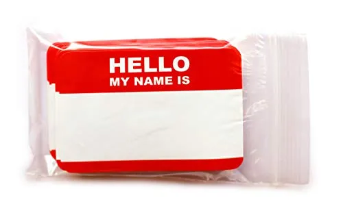 HELLO my name is... Stickerpack 10,5 x 7,4cm Namenschilder Aufkleber!
