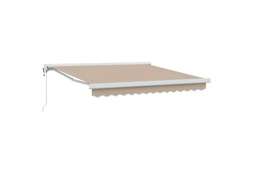 furnicato Einziehbare Markise Beige 300 x 250 x 165 cm - Praktische einziehbare Markise für Garten und Terrasse. Hochwertiges Polyester und Aluminium sorgen für Langlebigkeit und einfachen Schutz vor der Sonne. Ideal für entspannte Stunden im Freien.