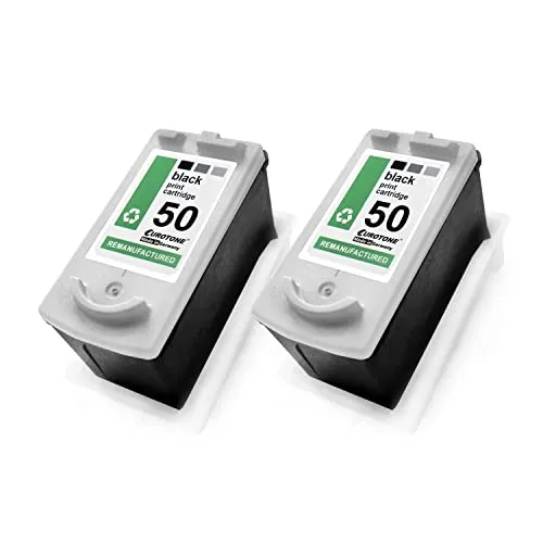 2X Müller Printware Patronen kompatibel für Canon MX 300 310 ersetzt PG50 BK Schwarz Black