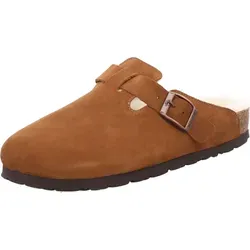 Rohde Damen Pantoffel Hausschuh Alba 6069 – Warmfutter und Komfortweite G - Bequeme Hausschuhe aus Veloursleder mit kuscheligem Schurwolle-Innenfutter, ideal für warme Füße an kalten Tagen. Rutschfeste Synthetiksohle für sicheren Halt.