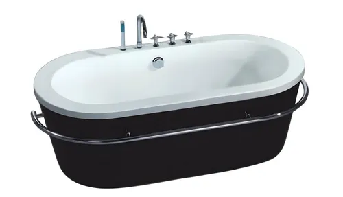 Bad Acrylwanne 180x82 cm - Luxuriöse Designwanne für Ihr Badezimmer - Freistehende Badewanne aus hochwertigem Acryl, ovaler Form und modernem Design. Ideal für entspannende Momente im eigenen Badezimmer. Maße: 180 x 82 x 57 cm.