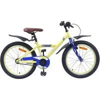 vidaXL 20 Zoll Kinderfahrrad Gelb für 6-11 Jahre - Stylisches Kinderfahrrad mit stabiler Stahlgabel und ergonomischem Sattel. Verstellbare Lenker und Sitz passen sich dem Wachstum an. Ideal für Abenteuer in Stadt und Land, sorgt für Komfort und Sicherheit!