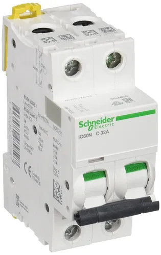 Schneider Electric Schutzschalter A9F74232 IC60N Acti9, 2P, 32A, 50/60 Hz