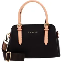 bugatti Ella Handtasche für Damen - Braune Klein-Tasche mit abnehmbarem Schulterriemen - Damen-Henkeltaschen mit viel Platz und mehreren Fächern für optimale Organisation. Das leichte Design und die abwaschbare Oberfläche machen sie ideal für Büro und Alltag.