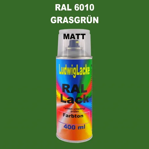 Ral Spraydose MATT 6010 Grasgrün 400ml  Buntlack Decolack Lackspray Lack