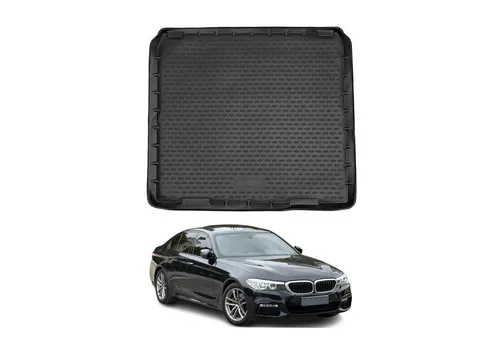 OMAC Kofferraummatte für BMW 5er Touring G31 (2017-2023) - Praktische Kofferraummatte aus Gummi, wasserfest und hitzebeständig. Ideal für den täglichen Einsatz, leicht zu reinigen und rutschfest. Perfekt für den BMW 5er Touring G31.
