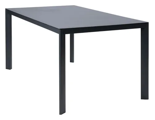 Gartentisch Grau mit 3D Glasplatte - Aluminiumrahmen 160 x 90 cm - Moderner Gartentisch aus pflegeleichtem Aluminium mit eleganter 3D Sicherheitsglasplatte, ideal für 6-8 Personen, witterungsbeständig und UV-beständig für den perfekten Outdoor-Bereich.