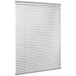 ventanara Jalousie Alujalousie ohne Bohren Jalousie Klemmfix Jalousette inkl. Klemmträger silberfarben 120 cm x 160 cm