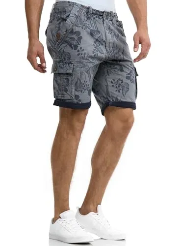 Indicode Herren Albert Cargo Shorts Hawaii | Trendige Cargoshorts für Männer, XL - Entdecke die lässigen Cargo Shorts