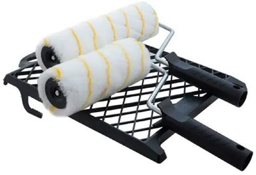 Maler Set Roller Set 3tlg. 25cm + 18cm + Abstreifgitter Malerroller Farbroller