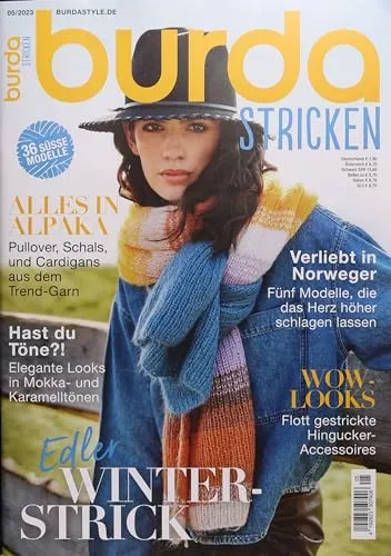 burda stricken 5/2023 – Kreative Strickideen - Entdecken Sie die neuesten Stricktrends und Anleitungen in burda stricken 5/2023. Ideal für Strickbegeisterte, die Inspiration suchen!
