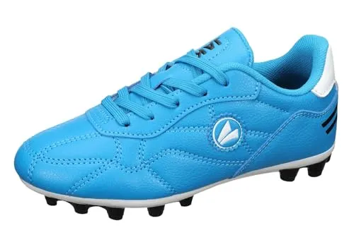 Jako Fußballschuh Trainingsschuh blau 44 EU - Fußballschuhe in Größe 44 EU, ideal für Training und Spiele, mit strapazierfähigem Synthetik-Obermaterial und optimalem Halt durch die Gummi-Laufsohle.