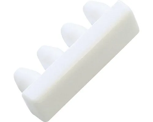 Endstück für Aluminium-Vorhangschiene 1-läufig weiß 2 Stk. von GARDINIA