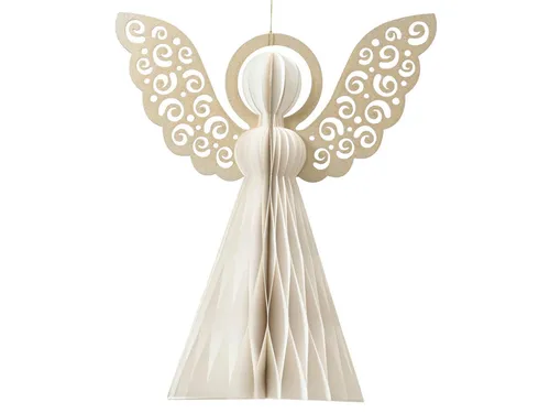 Decoris season decorations Dekofigur Engel weiß 40cm