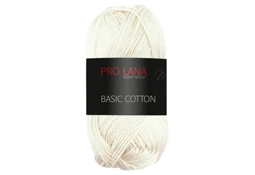 Pro Lana Pro Lana BASIC COTTON Baumwollgarn 50 g Häkelwolle, 125 m (Perfektes Baumwoll-Garn für leichte Pullover, Mützen und Accessoires), 50 g