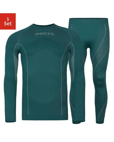 SNOCKS Thermounterhemd für Herren mit Daumenloch - Herrenunterhemden, atmungsaktiv und wärmeisolierend, ideal für Wintersportaktivitäten. Fällt klein aus, bitte eine Größe größer bestellen.
