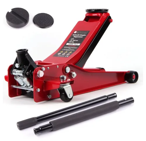 Springer Werkzeuge Rangierwagenheber HRW-75-3 - Rangierwagenheber mit max. Hubhöhe von 50,5 cm, extrem flach und ideal für PKW und SUVs. Hohe Tragfähigkeit von bis zu 3000 kg.