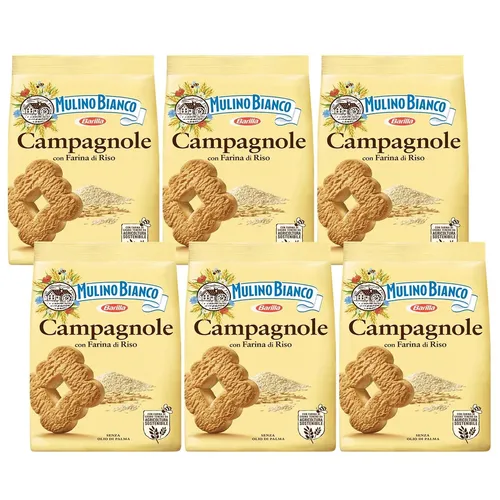 MULINO BIANCO Campagnole Mürbeteigkekse mit Reismehl 700g (Campagnole, x6)
