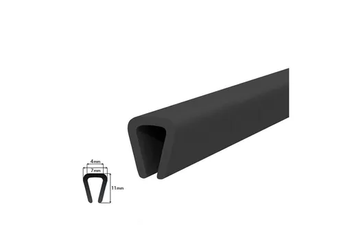 DQ-PP Türdichtband DQ-PP 100m, S-583,S-1087, Kantenschutz, Gummidichtung,Dichtprofil, Dichtungsprofi, Dichtungsprofil, Gummiprofi, Fassungsprofil