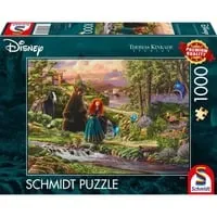 Schmidt Spiele 58039 Disney Brave Merida - 1000 Teile Premium-Puzzle, hochwertige Qualität und detailreiche Motive von Thomas Kinkade, ideal für Puzzleliebhaber ab 12 Jahren