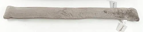 Zugluftstopper Windstopper Türwindstopper Zugluft Microfaser grau hellgrau 90 cm (Hellgrau)