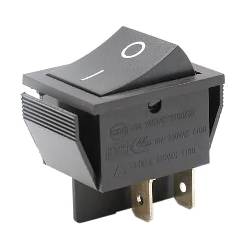 CABLEPELADO Wippschalter, 2-Wege-Schalter, 4-Wege-Schalter, 4-poliger Schalter, 4 Klemmen, Schalter ON/OFF DPST, 16 A, 250 VAC, Schwarz, ohne LED
